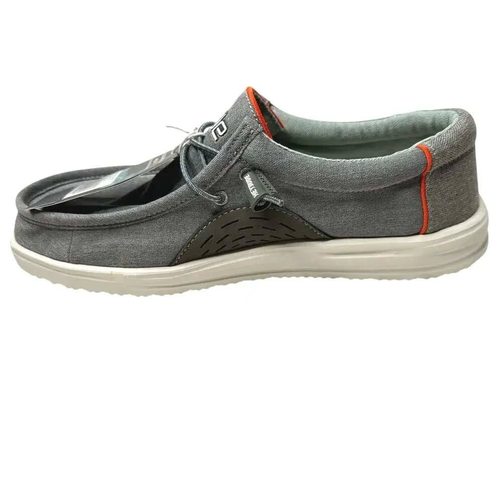 Hey Dude Men’s Wally Free Shoes Granite Gray Size 8 New w/ Tags - Picture 4 of 10